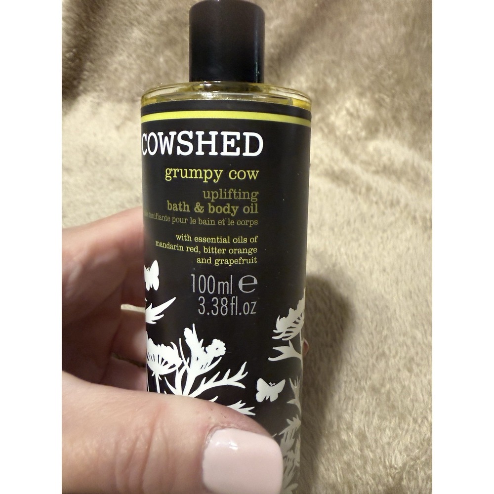 Cowshed Grumpy Cow Uplifting Bath & Body Oil 100ml~3.38 fl oz New - Picture 2 of 6